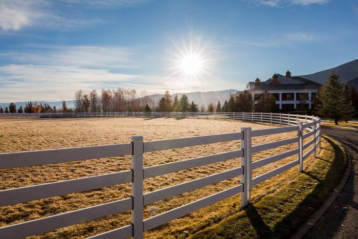 Steel gate and paddock enclosure
